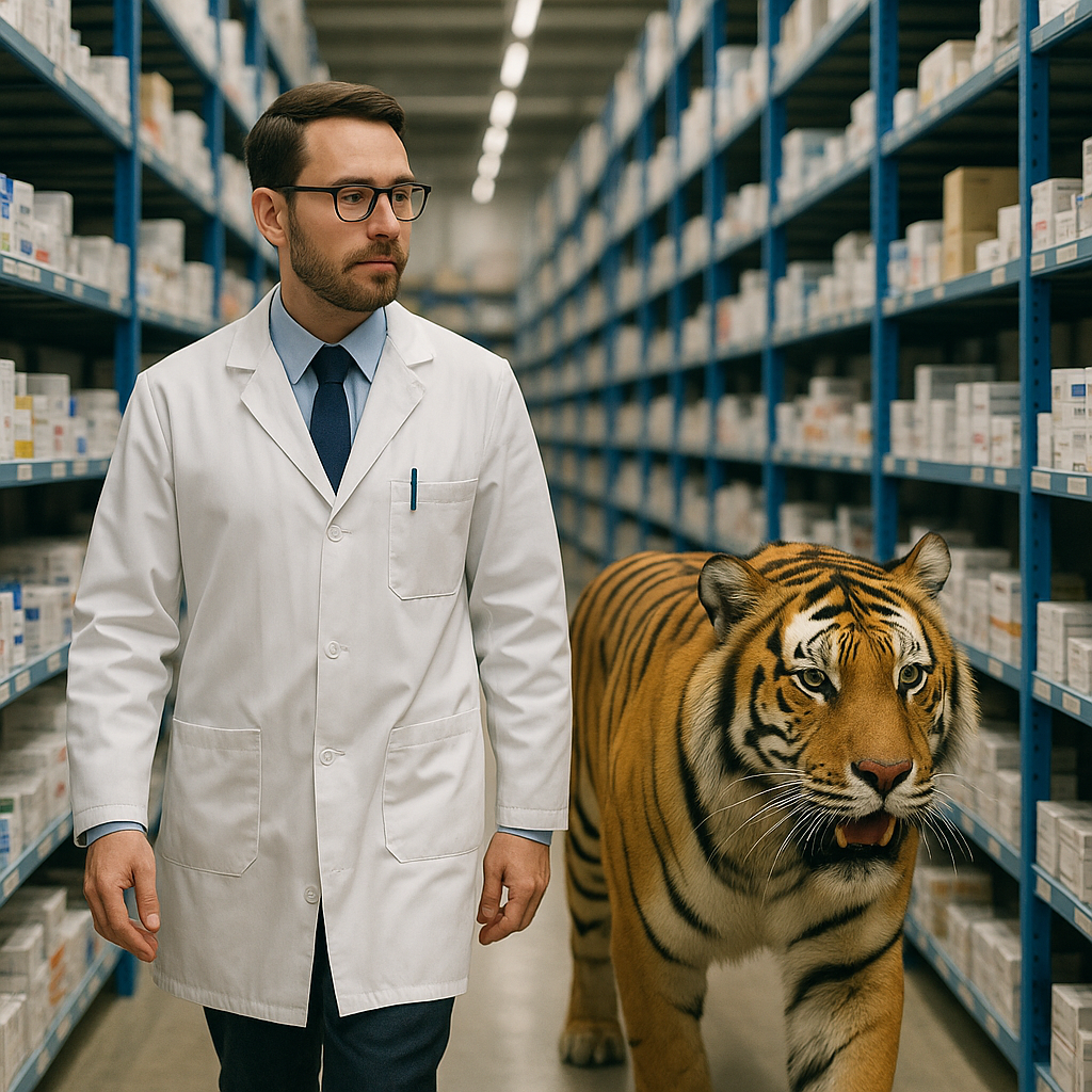 Warenannahme unter Einhaltung und Dokumentation der Kuehlkette nach GMP GDP