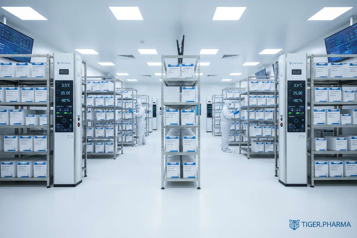 Stabilitätseinlagerung Pharma Logistik, tiger.pharma